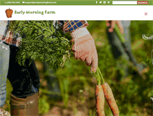Tablet Screenshot of earlymorningfarm.com